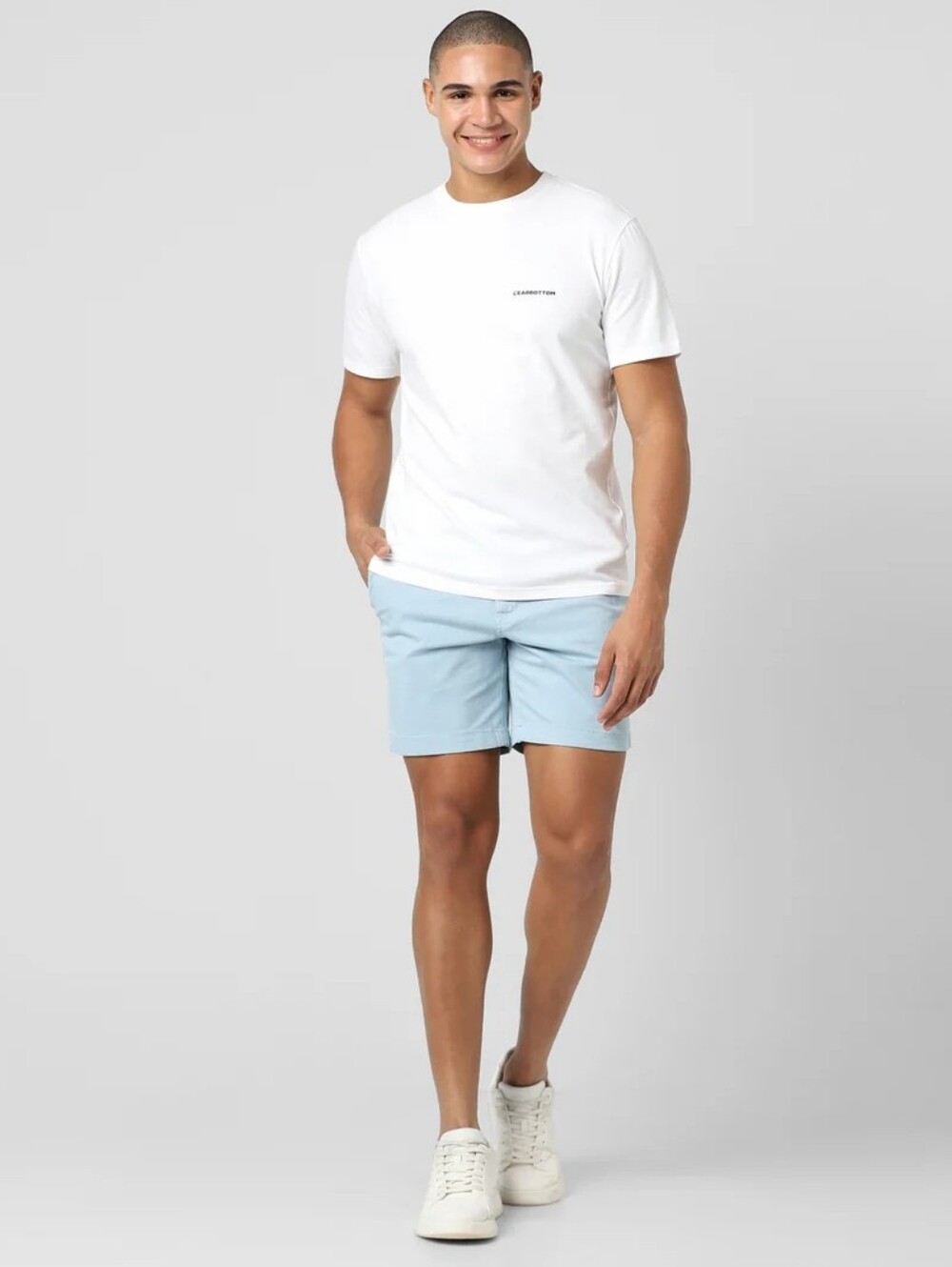 BEARBOTTOM Flat Front Stretch Shorts 7" Inseam Coastal Blue Men's Size Large NWT